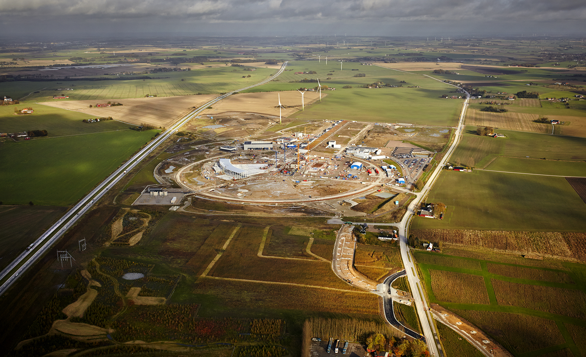 Flight scanning of the ESS site, July 2017